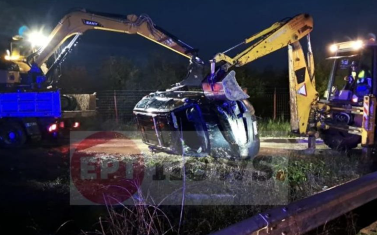 Ανασύρθηκε αναποδογυρισμένο τζιπ σε κανάλι στην Ανδραβίδα χωρίς κανέναν επιβάτη