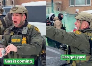 Βίντεο δείχνει τον αρχηγό της ICE να ρίχνει χημικά: «Gas, gas, gas»!