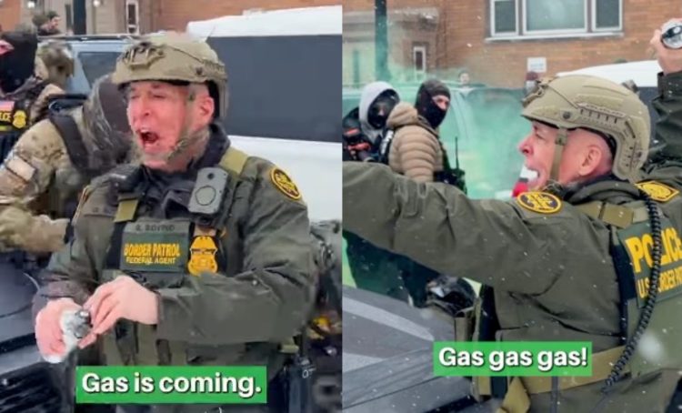 Βίντεο δείχνει τον αρχηγό της ICE να ρίχνει χημικά: «Gas, gas, gas»!