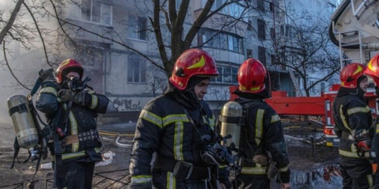 Νυχτερινή αεροπορική επιδρομή της Ρωσίας στην πρωτεύουσα της Ουκρανίας