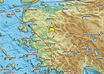 Σεισμός άνω των 5 Ρίχτερ στην Τουρκία – Αισθητός και στην Μυτιλήνη