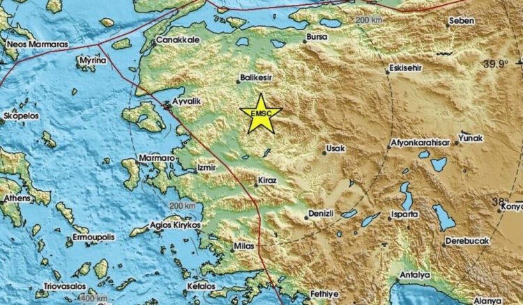 Σεισμός άνω των 5 Ρίχτερ στην Τουρκία – Αισθητός και στην Μυτιλήνη