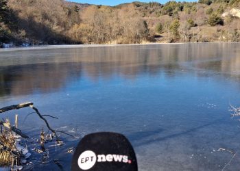 Πάγωσε η τεχνητή λίμνη στην Άνω Βροντού Σερρών (βίντεο)