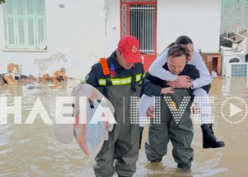 Κακοκαιρία στην Ηλεία: Εκκενώθηκαν σχολεία στον Πύργο ενώ απειλούνται οι πυρόκλητοι της Αρχαίας Ολυμπίας (βίντεο)